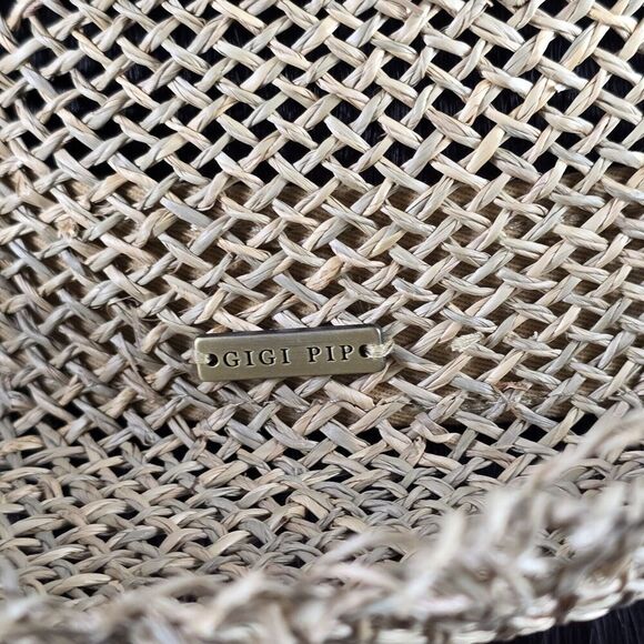 Gigi Pip Straw Hat Sz 57 (S/M) Beach Resort Summer Sun Tan Straw Hat Country - Picture 4 of 8